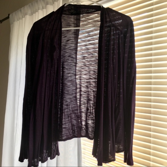 Mossimo Supply Co. Sweaters - Purple Mossimo Open Flowy Cardigan